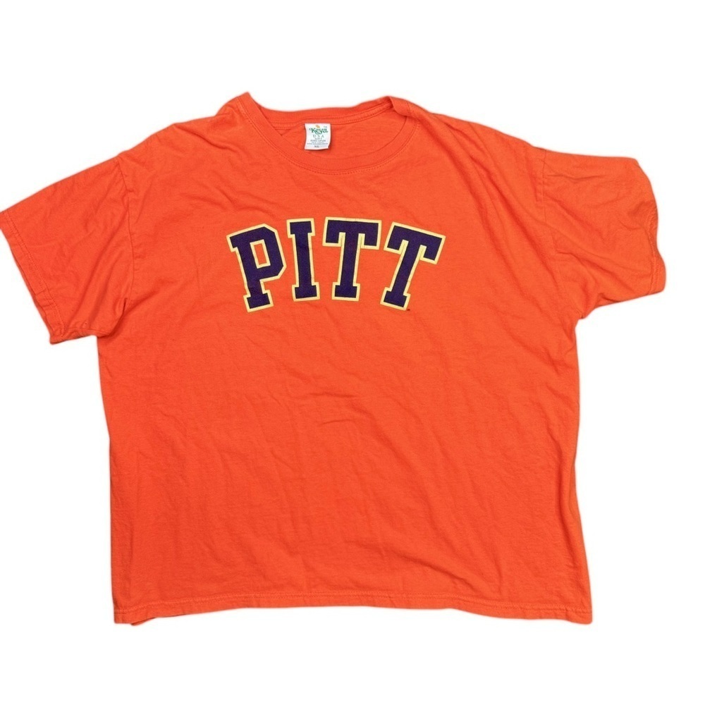 Vintage PITT t-shirt orange purple collegiate college academia memorabilia XL